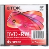 Диск   DVD-RW 4.7Gb TDK 4x  Slim