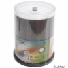 Диски DVD-R 4.7Gb TDK 16x  100 шт  Cake Box  Printable (t19915)
