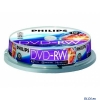 Диски DVD-RW 4.7Gb Philips 4х  10 шт  Cake Box