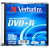 Диск   DVD+R 4.7Gb Verbatim 16x  Slim  <43657\515\556>