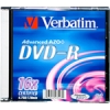 Диск DVD+R 4.7Gb Verbatim 16x  Slim Color  LIGHTSCRIBE  <43658>