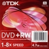 Диск   DVD+RW 4.7Gb TDK 8x  Slim