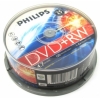 Диски DVD+RW 4.7Gb Philips 4х  25 шт  Cake Box