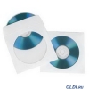 Конверты для CD/DVD H-51173\H-62671 с прозрачным окошком 50 шт. белый