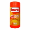 Салфетки Buro BU-Tsurl для пластиковых поверхностей и офисной мебели, туба 100шт