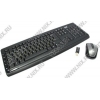 BTC Wireless Keyboard+Mouse 9089ARF III (Кл-ра,  М/Мед,USB+Мышь 3кн,Roll,USB)