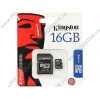 Карта памяти 16ГБ Kingston "SDC2/16GB" Micro SecureDigital Card HC Class2 + адаптер 