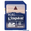 Карта памяти SDHC 8Gb Kingston Class4 (SD4/8GB)