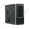 Корпус Miditower Ascot "6ZRA-BS Silent Pro", ATX, черно-серебр. (520Вт) 