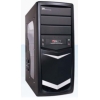 Корпус H-210 Black-Silver 350W 20+4pin SATA USB/Audio