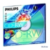Диск   CD-RW 80min 700Mb Philips 12x  Slim
