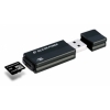 Внешний накопитель 8GB USB Drive <USB 2.0> Silicon Power Ultima 155 + microSDHC cardreader (SP004GBUF2155V1T)