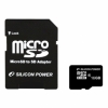 Карта памяти MicroSDHC 16GB Silicon Power Class4 + 2 Adapters (SP016GBSTH004V30)