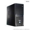 Корпус Asus TA K11, ATX 450/500W (ном./макс.), черно-серебр., 2*USB 2.0, Audio/Mic, 8см вентилятор
