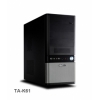 Корпус Asus TA K61, ATX 450/500W (ном./макс.), черно-серебр., 2*USB 2.0, Audio/Mic, 8см вентилятор
