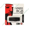 Накопитель USB flash 8ГБ Kingston "DataTraveler 100" DT100/8GB, черный (USB2.0) 