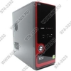 Miditower FOX <5833BR+CR> Black-Red ATX 450W (24+4+6пин)