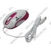 A4-Tech Optical Mouse <K4-28D-Pink(2)> (RTL) USB 4btn+Roll