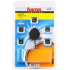 Кабель соед. USB 2.0 A-B (m-m) + адаптер USB B (f) -> 5 штекеров miniUSB (B4, B5, B6, B8, M4) (m), черный, Hama   H-39733