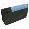 Портмоне Hama "Dynamic 00033865" для 64 CD, черно-голубой 