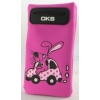 Сумочка POUCH ЗАЯЦ нубук розовый р06 (SPCH06-000005-K1505T-K113)
