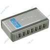Разветвитель 7 портов USB2.0 D-Link "DUB-H7/E", внешн., с блоком питания (ret)