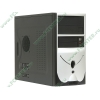 Корпус Minitower Foxconn "TLM-436", mATX, черно-серебр. (FSP 400Вт) 