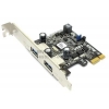 ASRock USB3.0 card(RTL) PCI-Ex1, USB 3.0, 2 port-ext