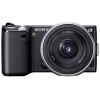 PhotoCamera Sony Alpha NEX-5A black 14.2Mpix SEL16F28 16mm f2.8 0 Zoom0 3" 1080i 0 MS Pro SDXC CMOS 1x0 IS el 24minF rotLCD 7fr/s RAW 0fr/s HDMI NP-FW50  (NEX5AB.CEE2)