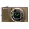 Фотоаппарат Nikon CoolPix S8000 коричневый 14.2Mp 10x 32Mb/SD/SDHC 3" LCD (VMA513E1)