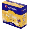Диск DVD+RW Verbatim 1.46Gb 4x Jewel case (5шт) (43565)