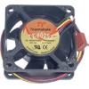 Thermaltake <TT-6025A-2B> DC FAN for m/tower (SMART, 60x60x25mm, 28дБ, 4550об/мин)