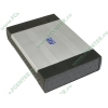 Контейнер Agestar "SCB5A1" для 5.25 SATA DVD/CD или 3.5" SATA HDD, 1вент., алюминиевый, серебр.-черный (USB2.0, e-SATA) 