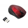 OKLICK Wireless Optical Mouse <525XSW> <Red&Black> (RTL) USB 3btn+Roll, уменьшенная <56483>