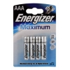 Батарея Energizer LR03-4BL Maximum AAA 4шт (629757)
