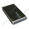 Контейнер Vantec "NST-380S3-BK" для 3.5" SATA HDD, алюминиевый, черно-серебр. (USB3.0) 