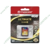 Карта памяти 4ГБ Transcend "TS4GSDHC10" SecureDigital Card HC Class10 Ultimate 