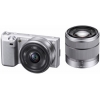 PhotoCamera Sony Alpha NEX-5D silver 14.2Mpix SEL16F28 16mm f2.8 SEL1855 18-55mm f3.5-f5.6 3" 1080i SDXC CMOS IS opt 24minF rotLCD 7fr/s RAW 50fr/s HDMI NP-FW50  (NEX5DS.CEE2)