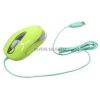 A4-Tech Run on Shine X5 Optical Mouse <X5-28D-Green(3)>  (RTL) USB 4btn+Roll