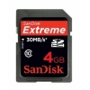 Карта памяти SDHC 4Gb SanDisk Extreme Class10 (SDSDX3-004G-E31)