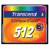 TRANSCEND <TS512MCF45> COMPACTFLASH CARD 512MB 45X