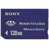 SONY <MSH-M128A> MEMORY STICK DUO MAGICGATE HIGH SPEED 128MB + MEMORY STICK DUO ADAPTER