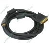 Кабель-переходник DVI-D Single Link<->HDMI Flextron "Базовый" CHD-BAS-3.0-01-P1, медь 28AWG, позолоченные контакты (3.0м) (oem)