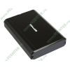 Контейнер VIPowER "VPAS-35118P-0-E" для 3.5" SATA HDD, алюминиевый, черный (USB2.0, e-SATA) 