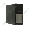 Корпус Miditower Superpower "3341-A2", ATX, черно-серебр. (400Вт) 