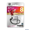 Внешний накопитель 8GB USB Drive <USB 2.0> Silicon Power Touch 851 Silver (SP008GBUF2851V1S)