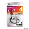 Внешний накопитель 4GB USB Drive <USB 2.0> Silicon Power Touch 851 Silver (SP004GBUF2851V1S)