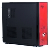 Корпус 3Cott S102B, Slim ATX, красный, 350Вт