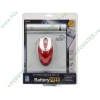 "Мышь" A4Tech "Battery Free NB-40" оптич., беспров., 2кн.+скр., красно-серебр. (USB) + коврик (ret)