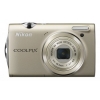 Фотоаппарат Nikon CoolPix S5100 серебристый 12.2Mp 5x 2.7" 720p 32Mb SDHC EN-EL10  (VMA640E1)